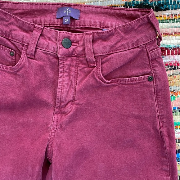 NYDJ Wine Straight Leg Jeans-#1874 - Picture 5 of 12